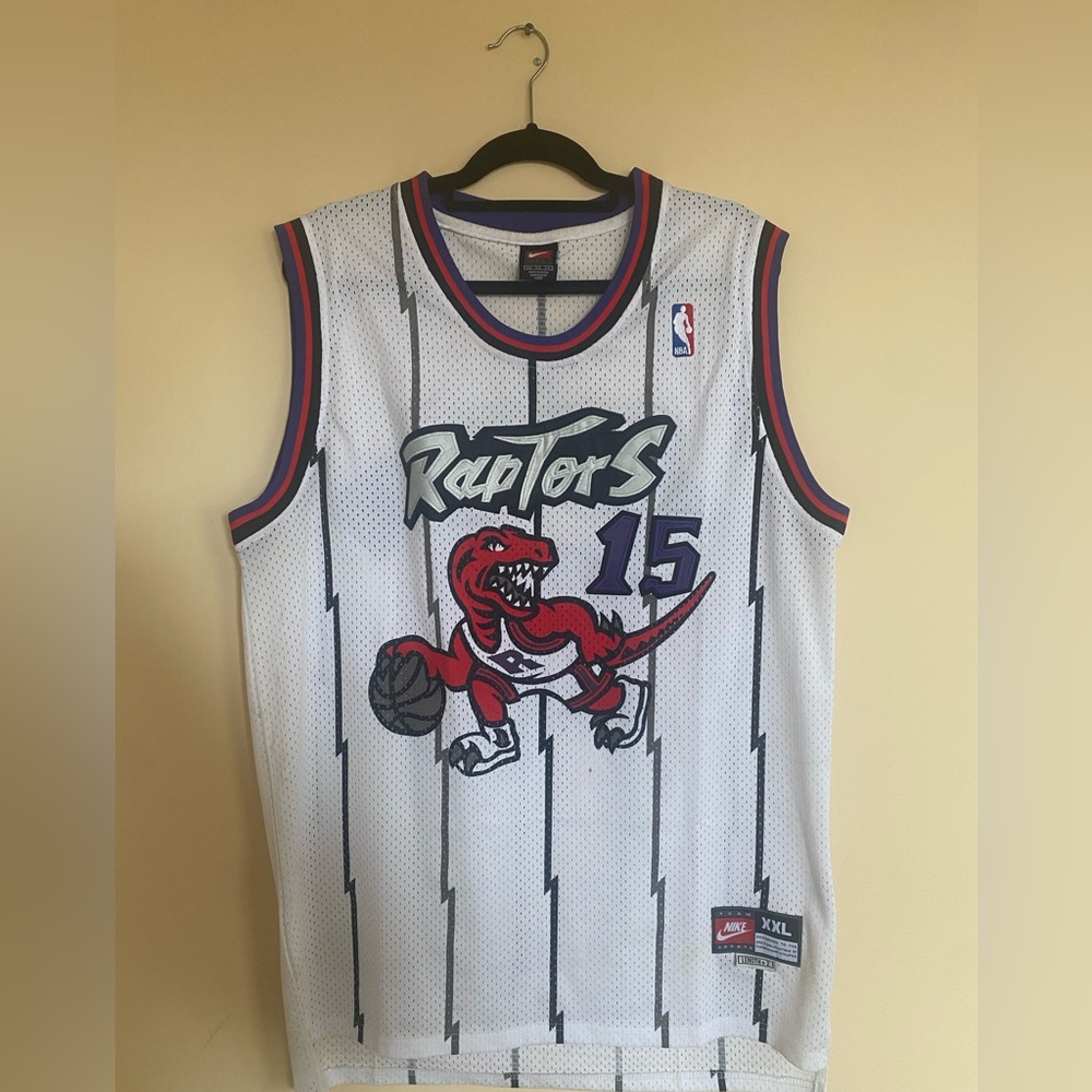 Vince Carter Throwback White Toronto Raptors Jersey
